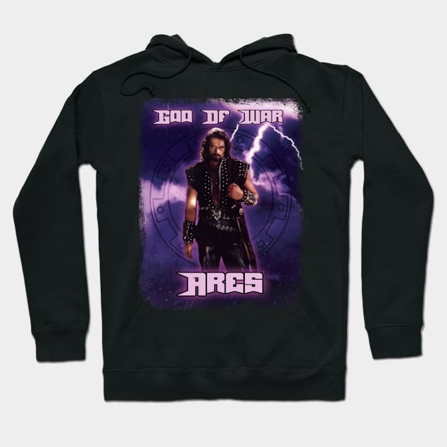 Ares Lightning Vintage Hoodie by CharXena